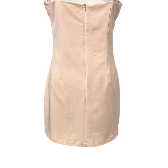 Lulus Sultry Moments Mini Sheath Dress Adjustable Straps Zip Closure Pink M NWOT - Picture 9 of 11